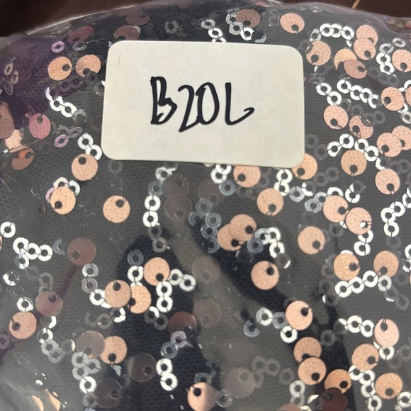 NWT Alex Evenings Black Silver Sequin Party Disco Off Shoulder Formal Blouse S - Picture 10 of 10